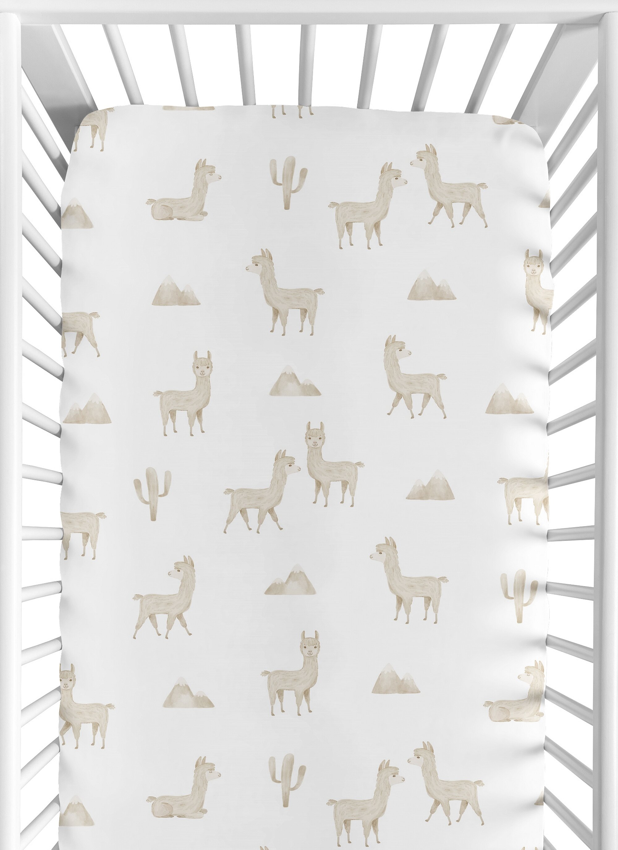 Llama and cactus crib bedding best sale